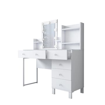 Jornes Sminkbord 120x136,8x40 cm - Vit - Möbler - Bord