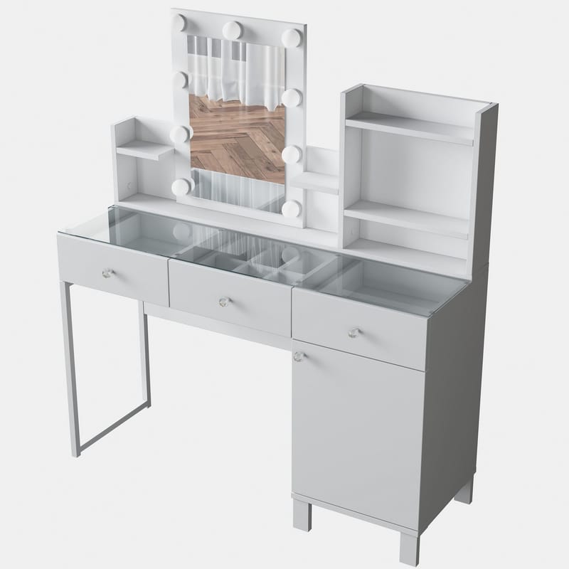 Jornes Sminkbord 120x136,8x40 cm - Vit - Möbler - Bord