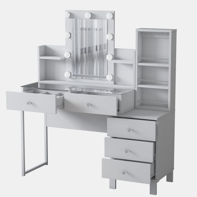 Jornes Sminkbord 120x136,8x40 cm - Vit - Möbler - Bord