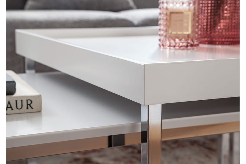 KACHOUR Satsbord 110 cm Fyrkantig Vit - Möbler - Bord