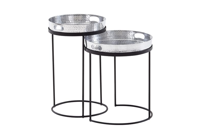 KACHOUR Sidobord 33 cm Rund Silver - Bord - Sidobord & lampbord - Brickbord