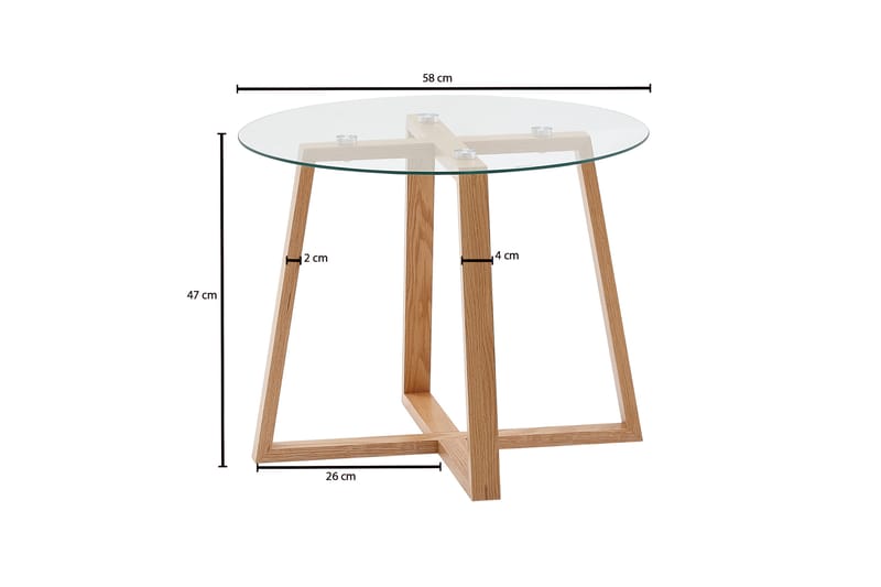KACHOUR Soffbord 58 cm Rund Natur - Möbler - Bord