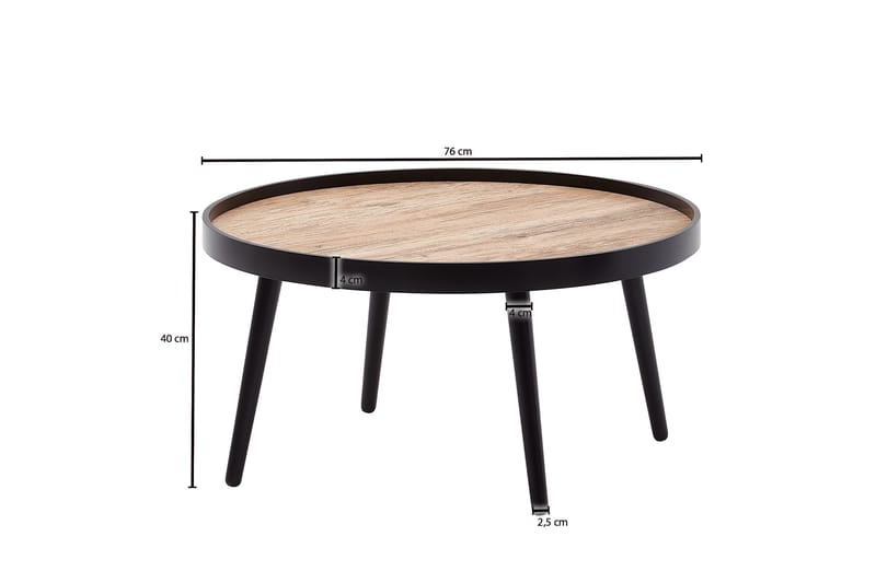 KACHOUR Soffbord 76 cm Rund Natur - Möbler - Bord