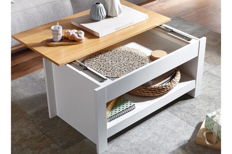 KACHOUR Soffbord 85 cm Rektangulär Vit - Möbler - Bord