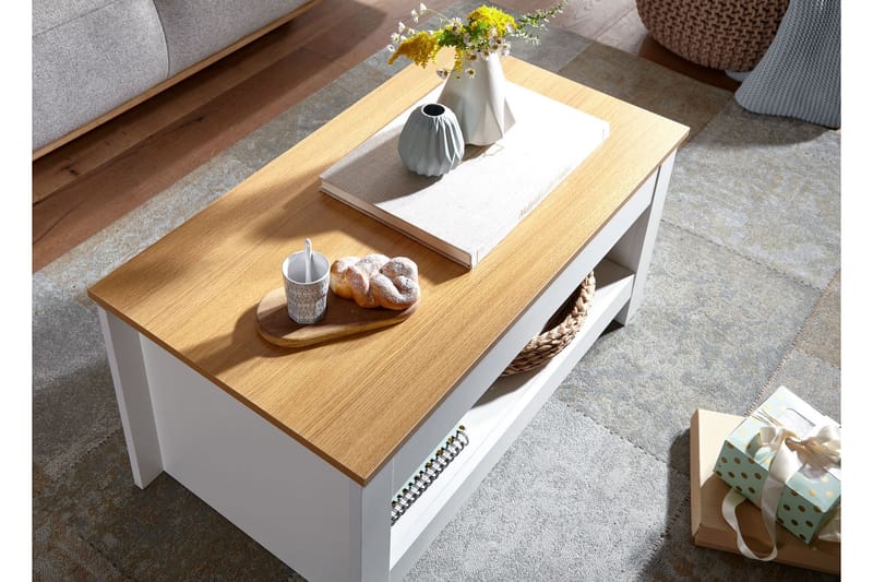 KACHOUR Soffbord 85 cm Rektangulär Vit - Möbler - Bord