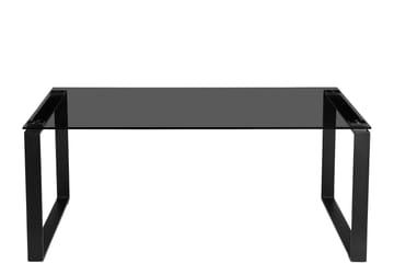 Kaedien Soffbord 110x70 cm Rektangulärt i Glas och Metall - Rökgrå - Möbler - Bord