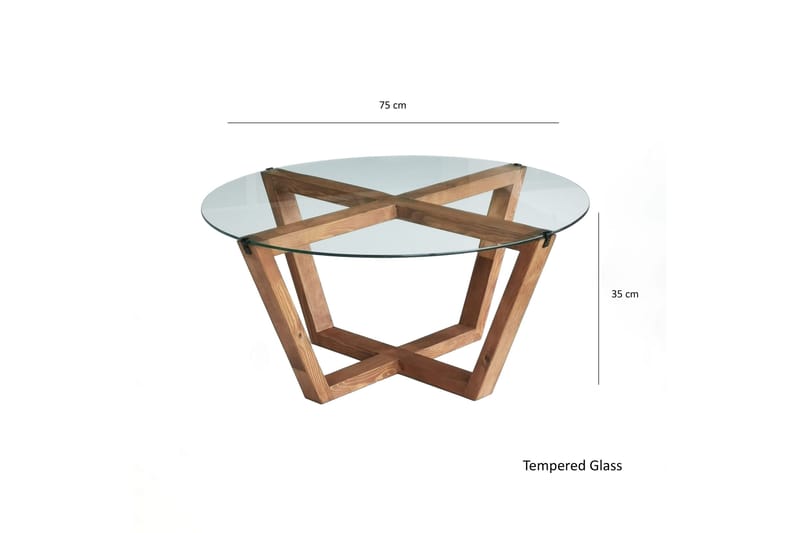 Kafrein Soffbord 75x35x75 cm - Brun - Möbler - Bord