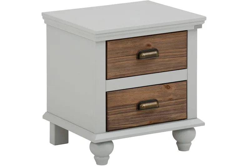 Kagami Sängbord 45x38 cm, Grå/Brun