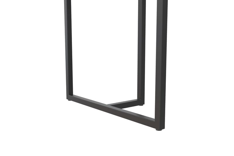Kaiti Rektangulärt Matbord 163 cm i Metall och Trä med Marmorutseende - Svart - Möbler - Bord