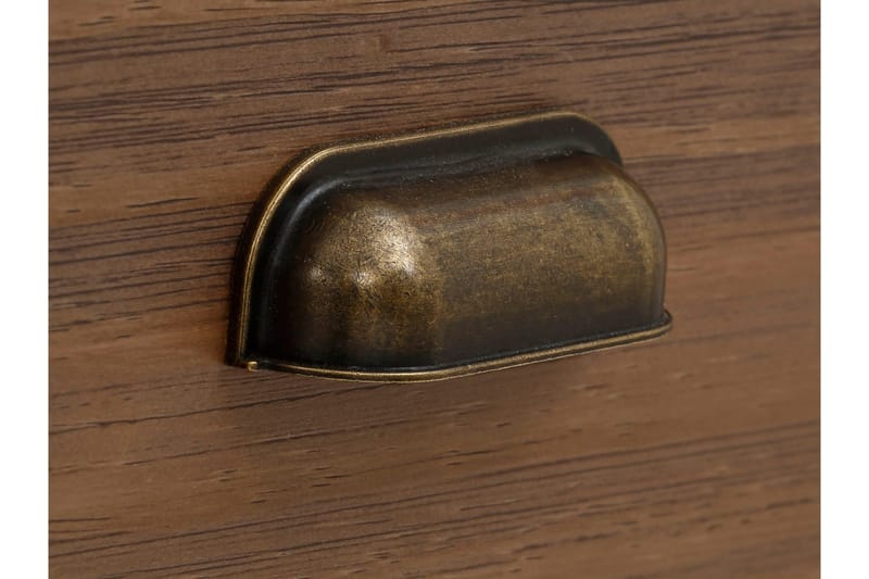 KANSAL Sängbord 45x38 cm Vit/Brun - Möbler - Bord
