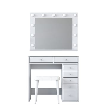 Kaolins Sminkbord 90x79,8x44,5 cm - Vit - Möbler - Bord