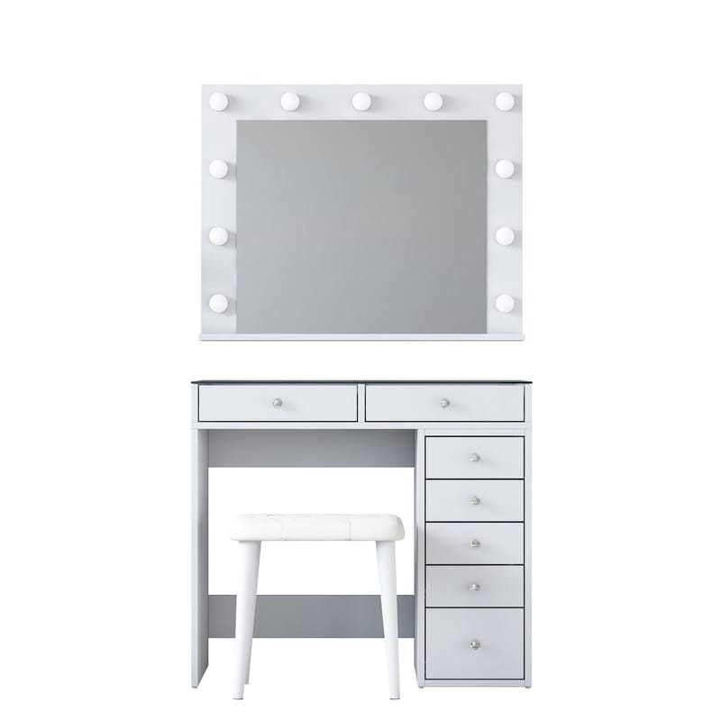 Kaolins Sminkbord 90x79,8x44,5 cm - Vit - Möbler - Bord