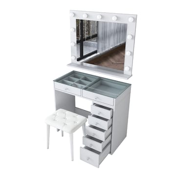 Kaolins Sminkbord 90x79,8x44,5 cm - Vit - Möbler - Bord