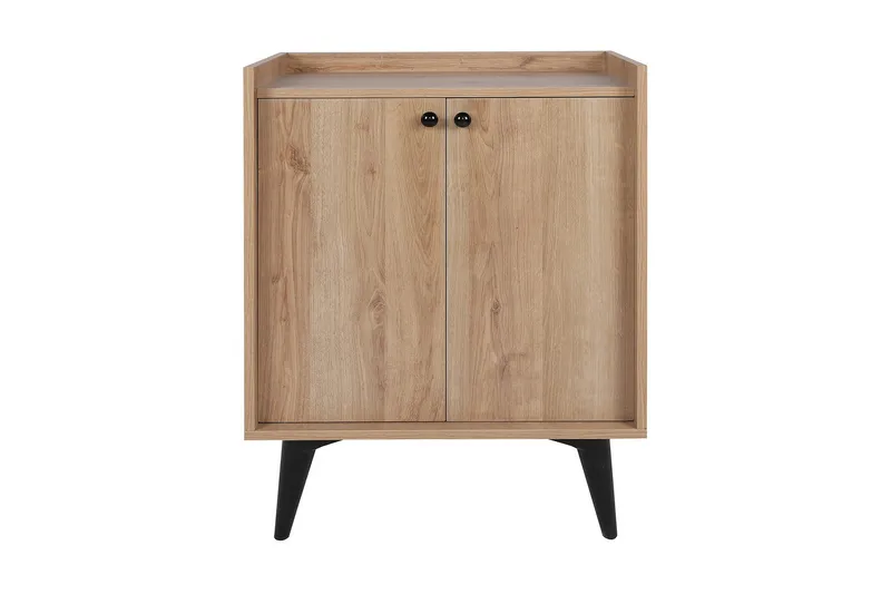 Kastelas Sidobord 70 cm, Natur/Svart