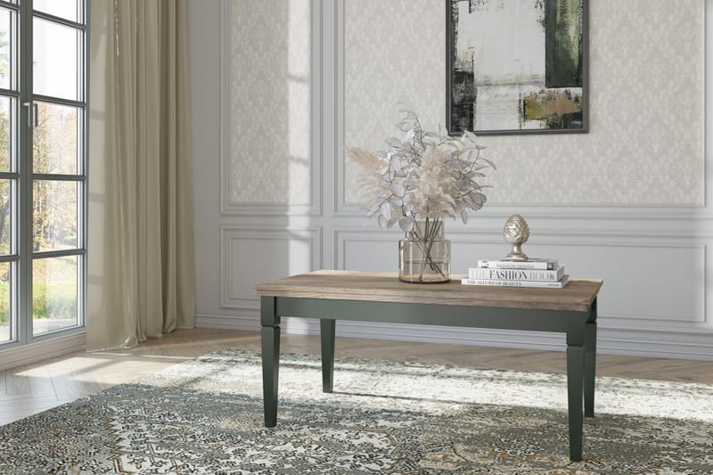 KENSTONE Soffbord 110 cm  Khaki/Natur - Möbler - Bord