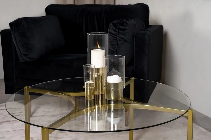 Kivik Soffbord Runt 75cm - Transparent - Möbler - Bord