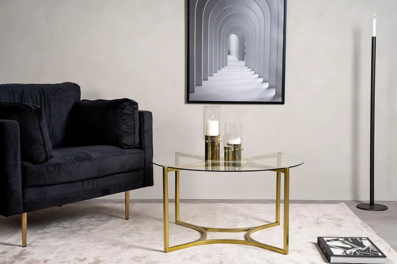 Kivik Soffbord Runt 75cm - Transparent - Möbler - Bord