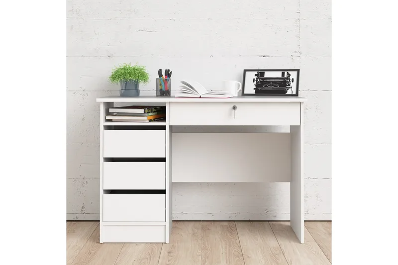 Klintberg Skrivbord 109 cm - Vit - Möbler - Bord