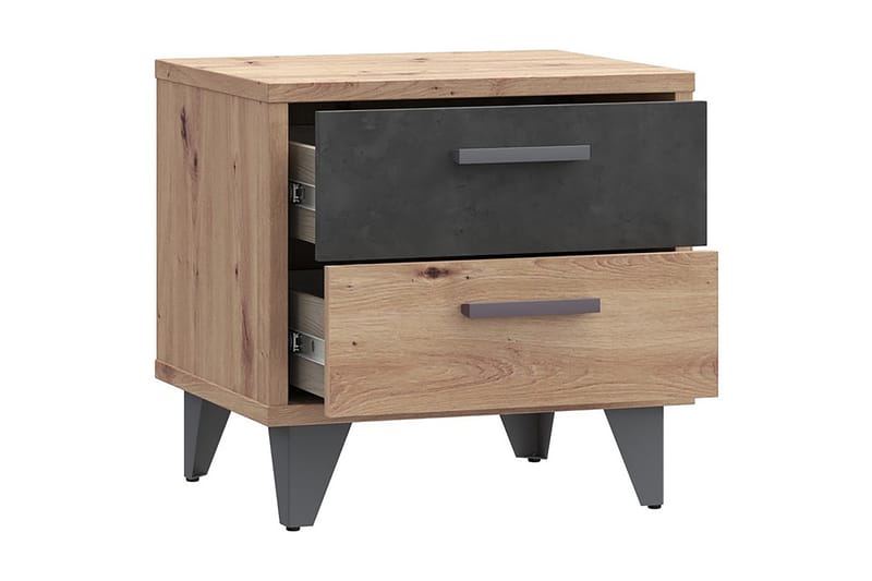 Kocherinovo Sängbord 42x50 cm - Brun/Grå - Möbler - Bord