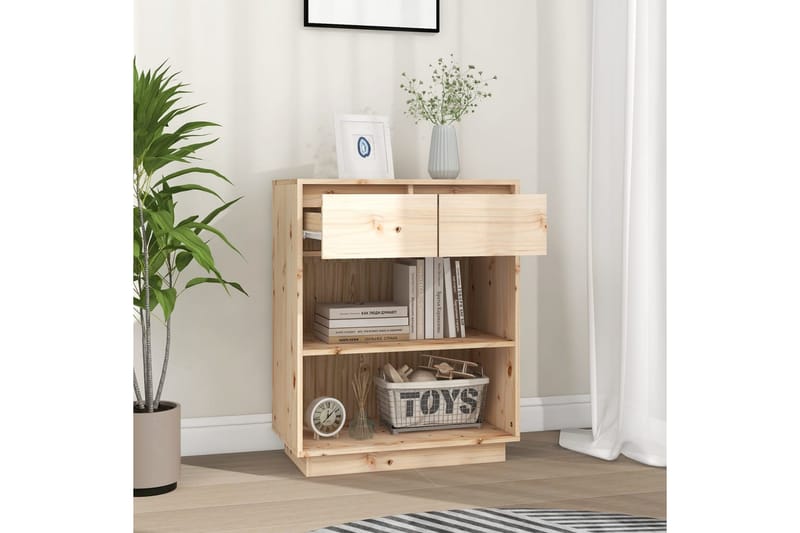 Konsolbord 60x34x75 cm massiv furu - Brun - Möbler - Bord