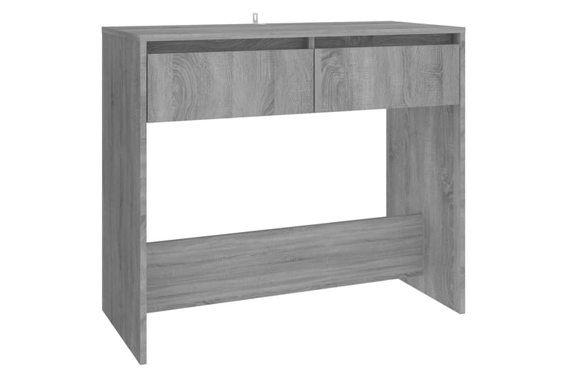 Konsolbord grå sonoma-ek 89x41x76,5 cm stål - Grå - Hallbord - Bord - Avlastningsbord & konsolbord