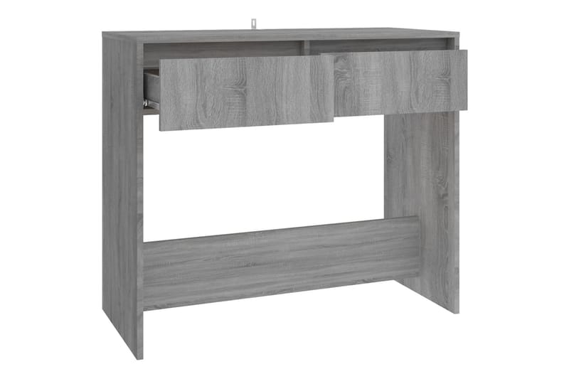 Konsolbord grå sonoma-ek 89x41x76,5 cm stål - Grå - Hallbord - Bord - Avlastningsbord & konsolbord
