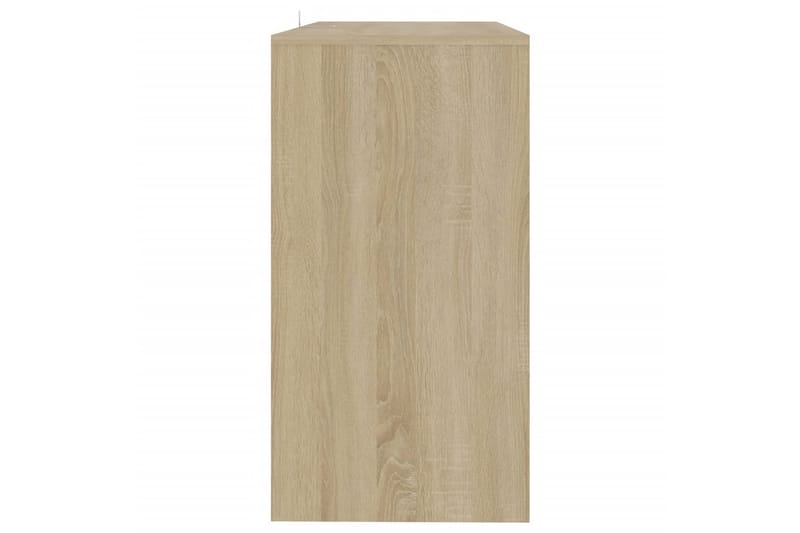 Konsolbord sonoma-ek 89x41x76,5 cm stål - Beige - Möbler - Bord