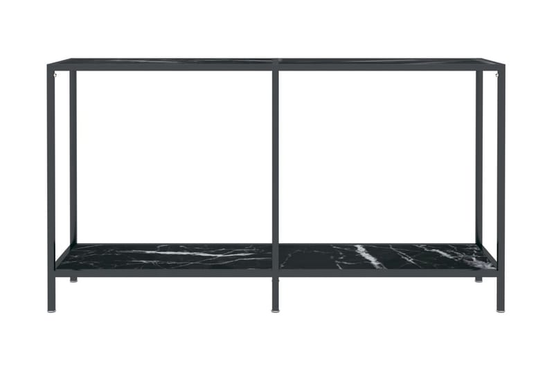 Konsolbord svart 140x35x75,5 cm härdat glas - Svart - Hallbord - Bord - Avlastningsbord & konsolbord