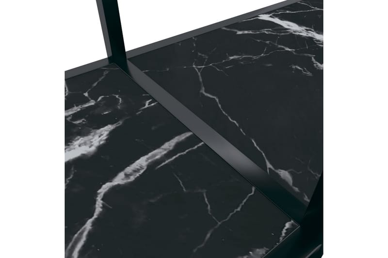 Konsolbord svart 160x35x75,5 cm härdat glas - Svart - Hallbord - Bord - Avlastningsbord & konsolbord