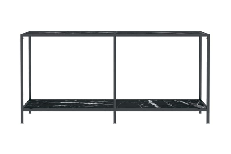 Konsolbord svart 160x35x75,5 cm härdat glas - Svart - Hallbord - Bord - Avlastningsbord & konsolbord