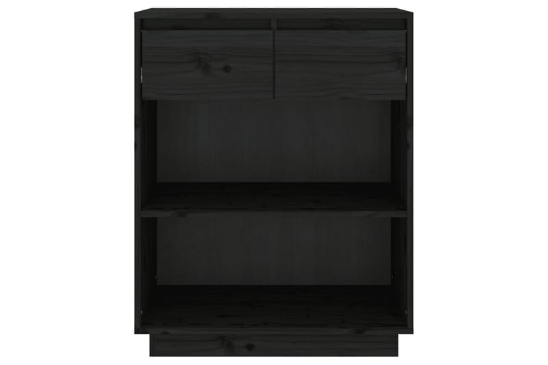 Konsolbord svart 60x34x75 cm massiv furu - Svart - Hallbord - Bord - Avlastningsbord & konsolbord