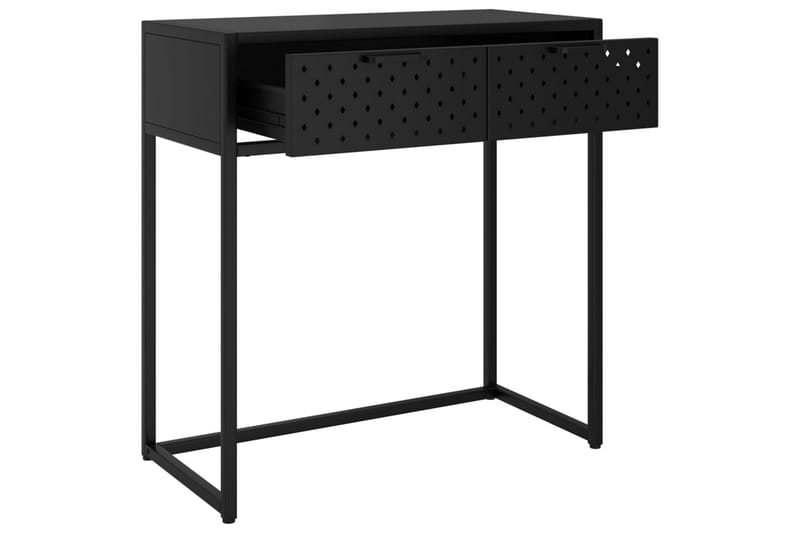 Konsolbord svart 72x35x75 cm stål - Svart - Hallbord - Bord - Avlastningsbord & konsolbord