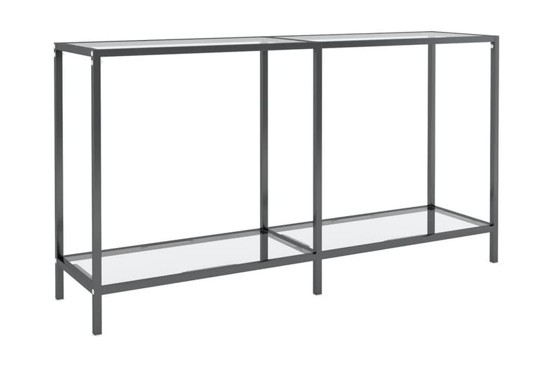 Konsolbord transparent 140x35x75,5 cm härdat glas - Transparent - Hallbord - Bord - Avlastningsbord & konsolbord