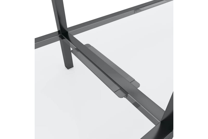 Konsolbord transparent 140x35x75,5 cm härdat glas - Transparent - Hallbord - Bord - Avlastningsbord & konsolbord