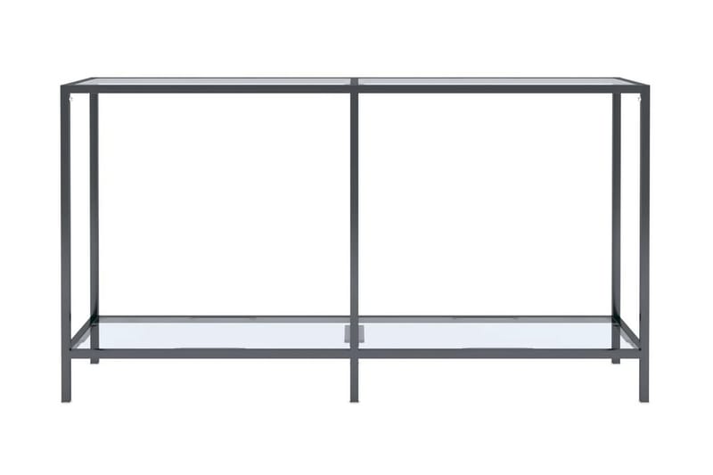 Konsolbord transparent 140x35x75,5 cm härdat glas - Transparent - Hallbord - Bord - Avlastningsbord & konsolbord