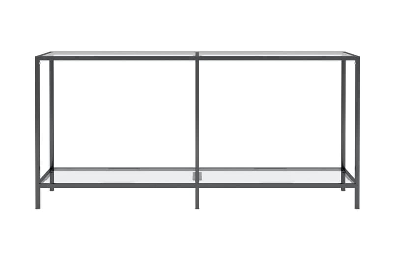 Konsolbord transparent 160x35x75 cm härdat glas - Transparent - Hallbord - Bord - Avlastningsbord & konsolbord