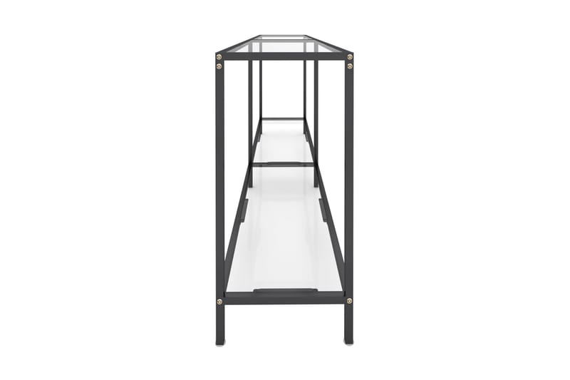 Konsolbord transparent 180x35x75,5 cm härdat glas - Transparent - Möbler - Bord
