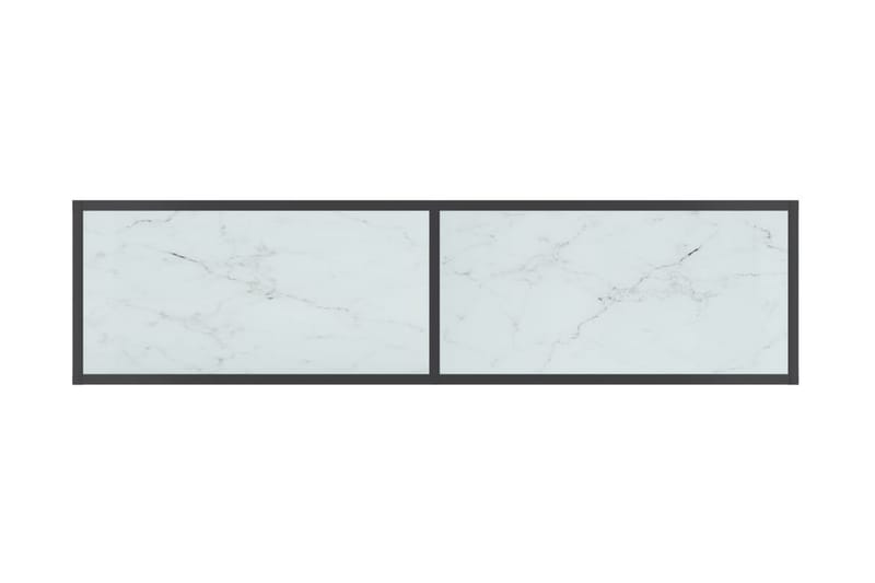 Konsolbord vit 140x35x75,5 cm härdat glas - Vit - Hallbord - Bord - Avlastningsbord & konsolbord