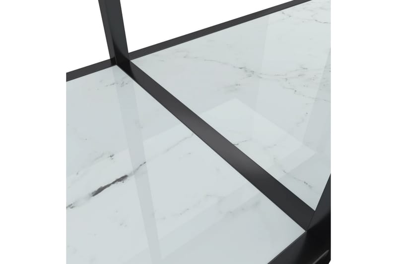 Konsolbord vit 140x35x75,5 cm härdat glas - Vit - Hallbord - Bord - Avlastningsbord & konsolbord