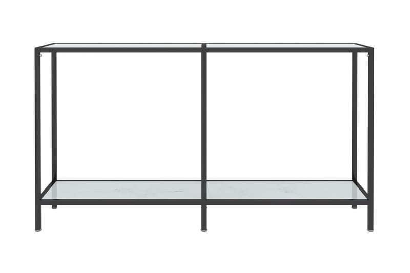 Konsolbord vit 140x35x75,5 cm härdat glas - Vit - Hallbord - Bord - Avlastningsbord & konsolbord