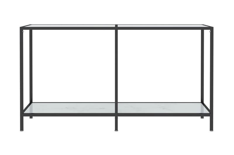 Konsolbord vit 140x35x75,5 cm härdat glas - Vit - Bord - Avlastningsbord & konsolbord - Hallbord