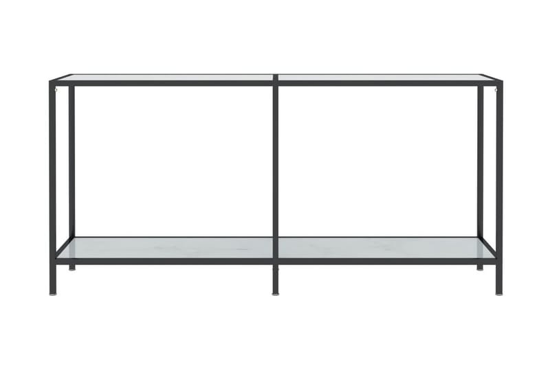 Konsolbord vit 160x35x75 cm härdat glas - Vit - Bord - Avlastningsbord & konsolbord - Hallbord