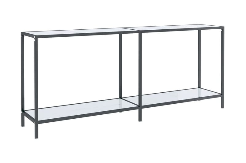 Konsolbord vit 180x35x75,5 cm härdat glas - Vit - Möbler - Bord