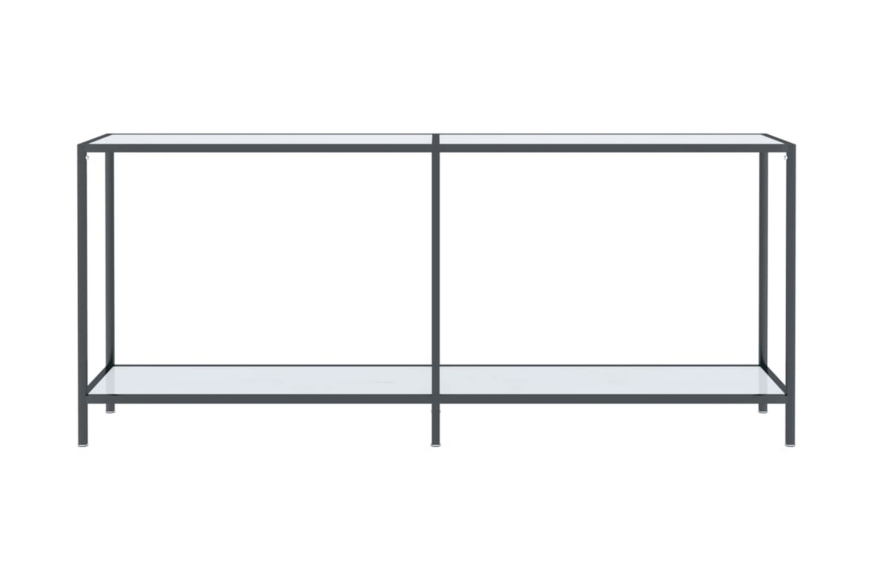Konsolbord vit 180x35x75,5 cm härdat glas – Vit