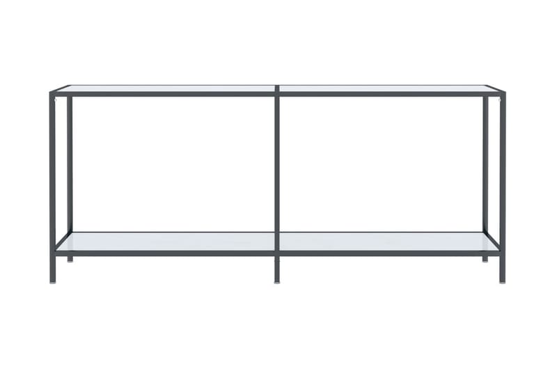 Konsolbord vit 180x35x75,5 cm härdat glas - Vit - Hallbord - Bord - Avlastningsbord & konsolbord