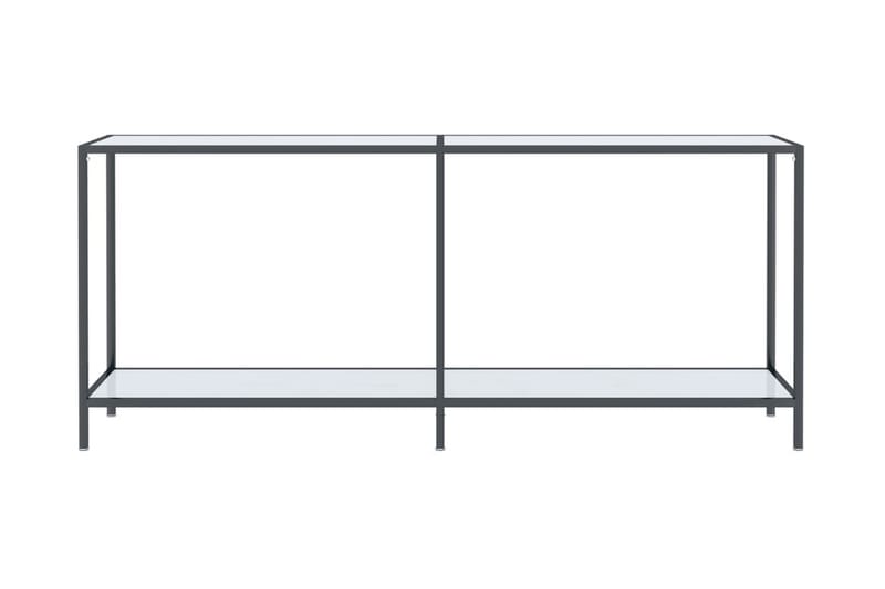 Konsolbord vit 180x35x75,5 cm härdat glas - Vit - Bord - Avlastningsbord & konsolbord - Hallbord