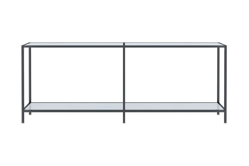 Konsolbord vit 200x35x75,5 cm härdat glas - Vit - Bord - Avlastningsbord & konsolbord - Hallbord