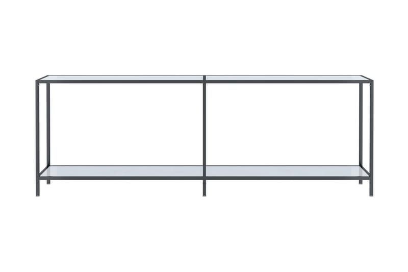 Konsolbord vit 220x35x75,5 cm härdat glas - Vit - Bord - Avlastningsbord & konsolbord - Hallbord