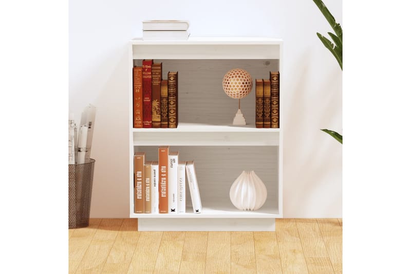 Konsolbord vit 60x34x75 cm massiv furu - Vit - Möbler - Bord