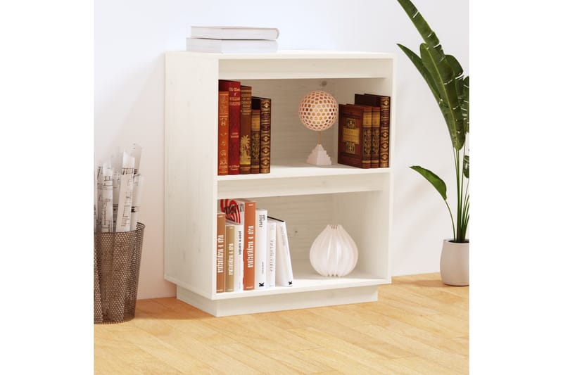 Konsolbord vit 60x34x75 cm massiv furu - Vit - Möbler - Bord
